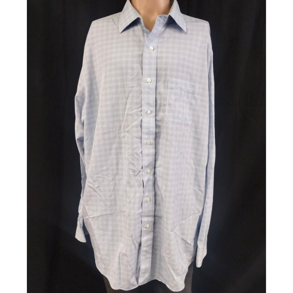 Brooks Brother Men's Blue Shirt/Button Up Sz17.5-37 SKU 3559